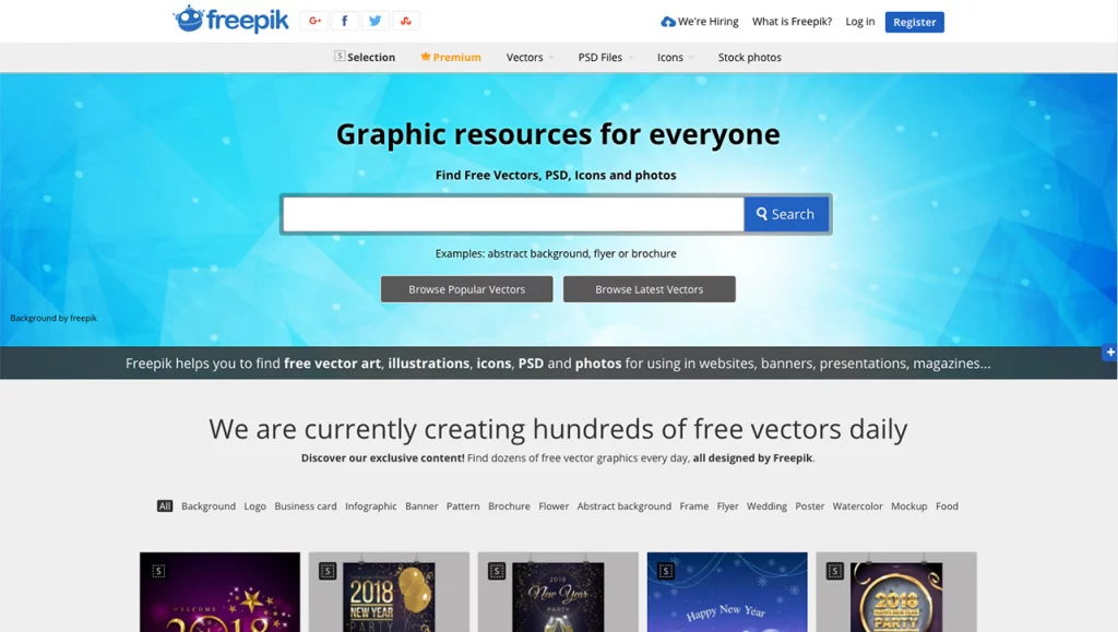 Freepik, Graphic Resources for everyone
