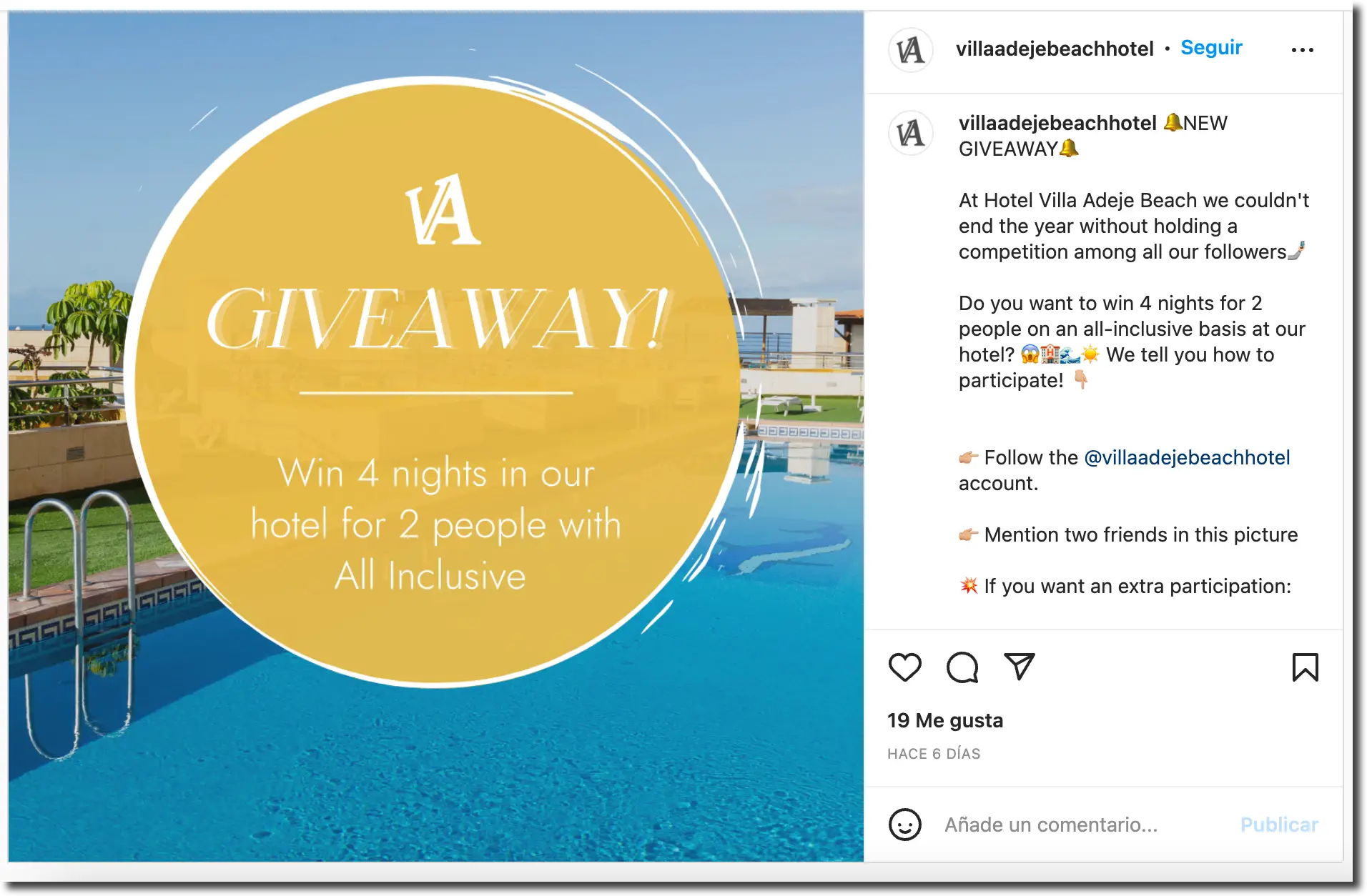 Instagram Giveaway Post