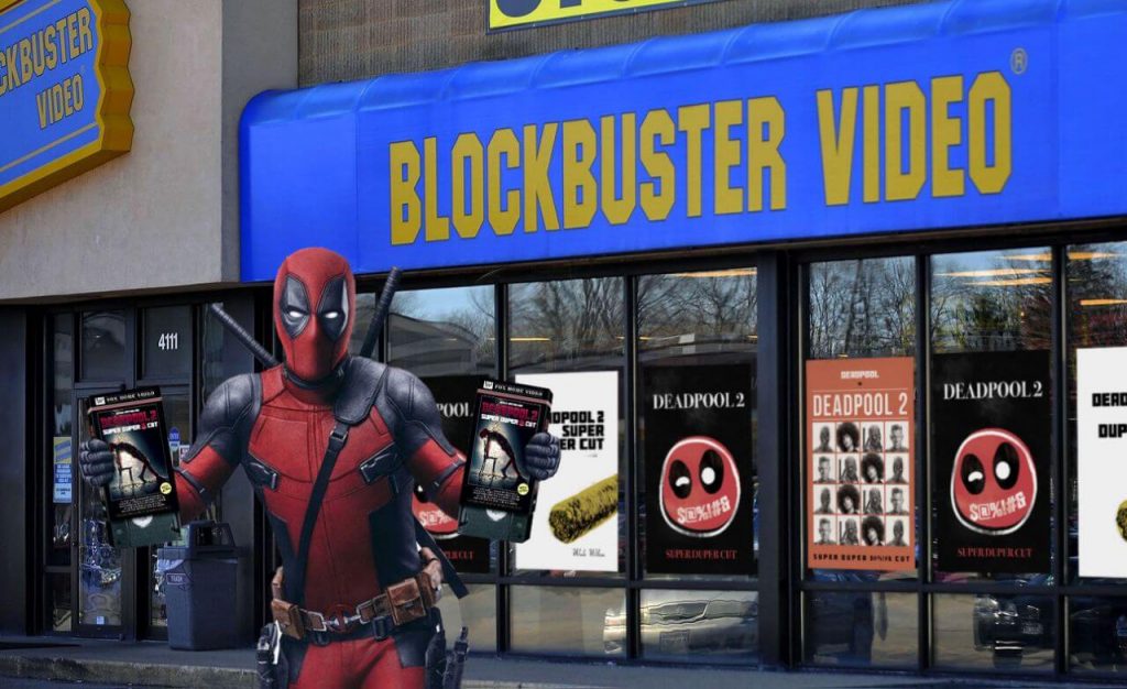 Retro pop-up Blockbuster store for experiential retail promotion