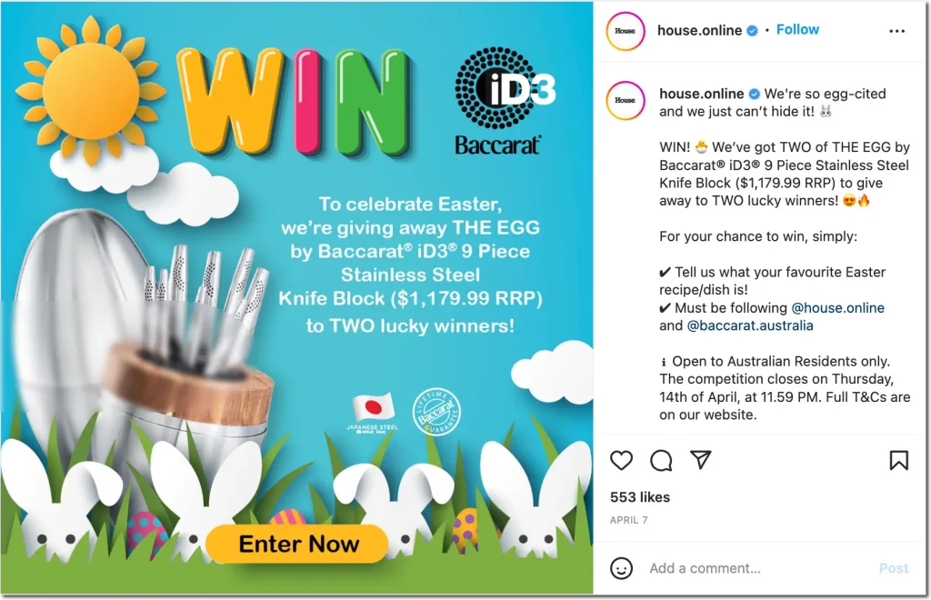 Instagram Giveaway Ideas Collaborative
