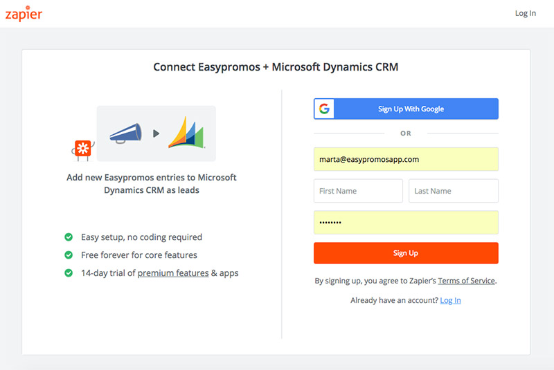 contests with Microsoft Dynamics