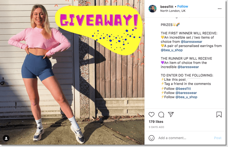 Shoes and Apparel Giveaway Instagram Post Tem Template