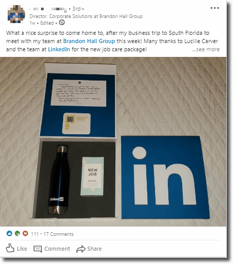 Generate leads with interactive content linkedin example