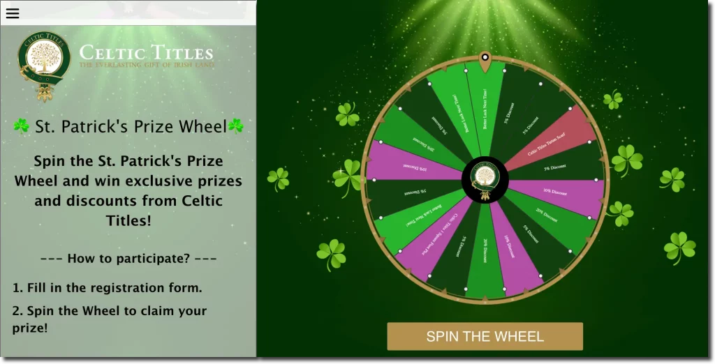 Marketing Gamification Examples Prize Roulette