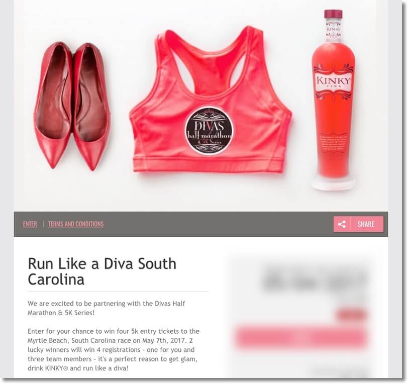 Sports fitness marketing event giveaway
