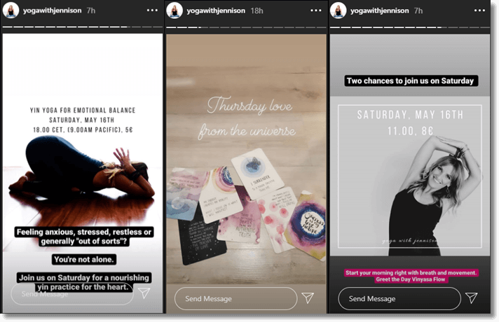 Instagram yoga giveaway