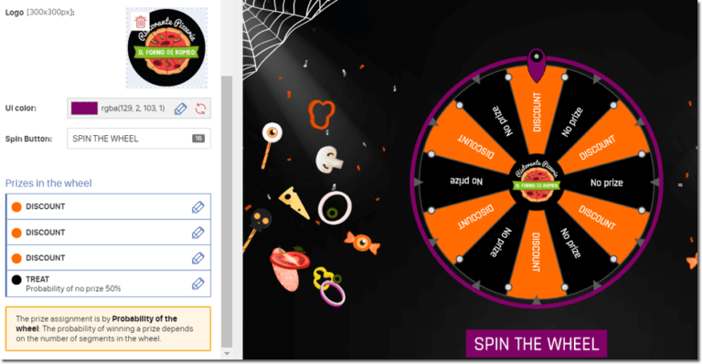 spin the wheel prizes