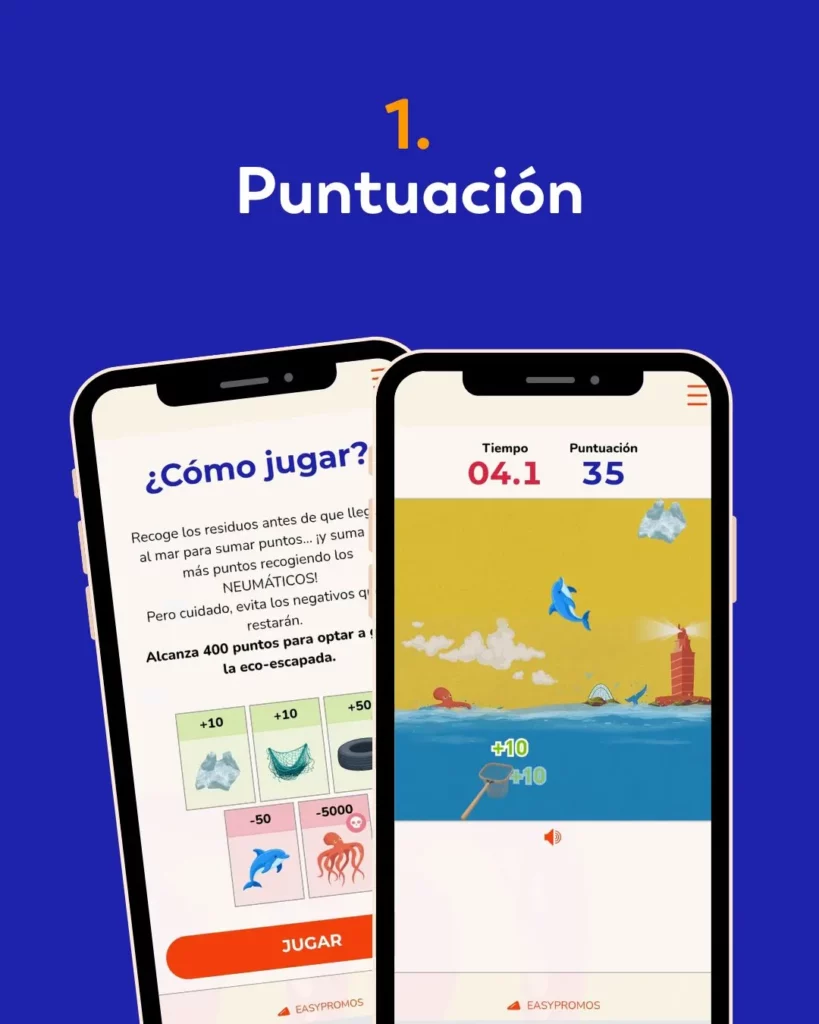 sistema puntuacion juegos easypromos