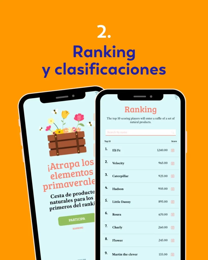 ranking y clasificaciones como elementos gamificacion easypromos