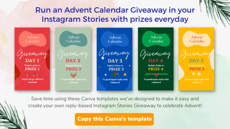 Download Instagram Stories Advent Calendar template