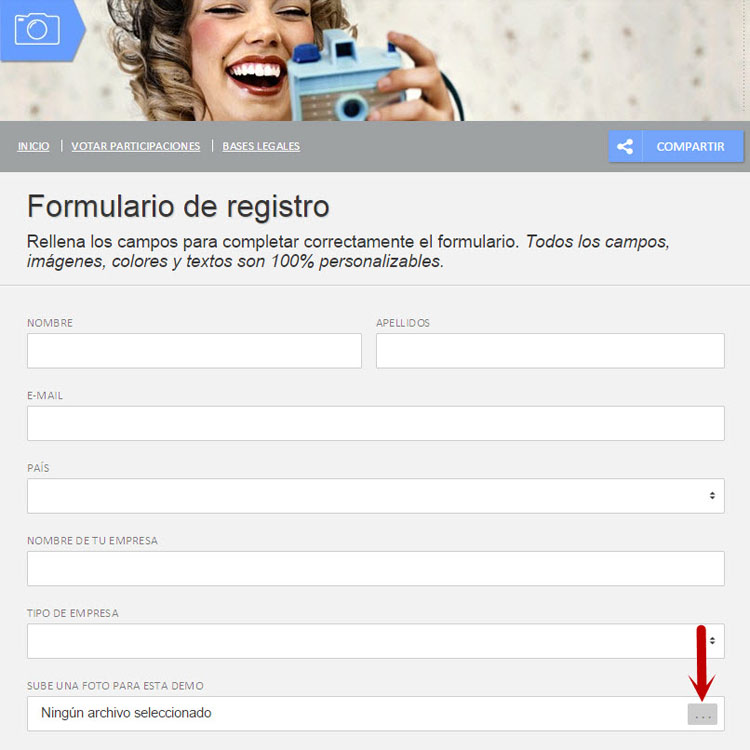 Personalizar formulario de registro