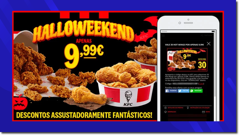 Halloween promotion idea: KFC's Entry Form Giveaway