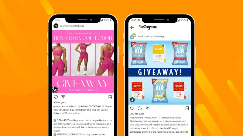 Online Sweepstakes: Instagram comment-based giveaway