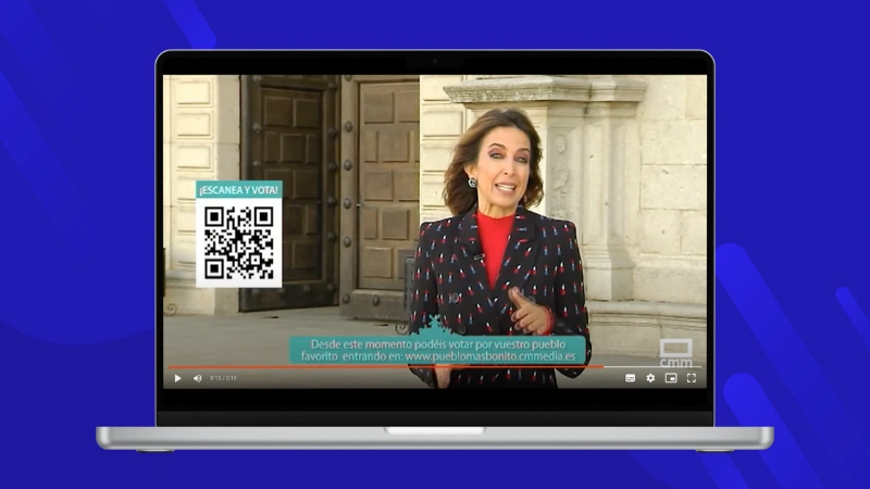 Ejemplo de campaña televisiva con QR: “El pueblo más bonito de Castilla-La Mancha”