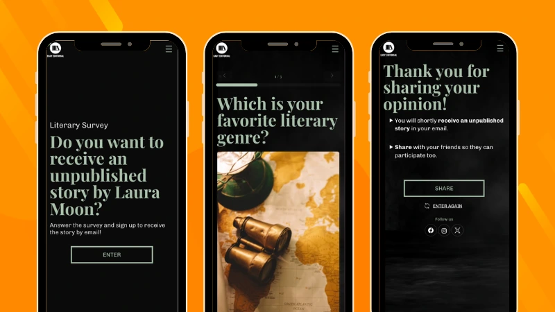 Example of a Literary Survey demo.