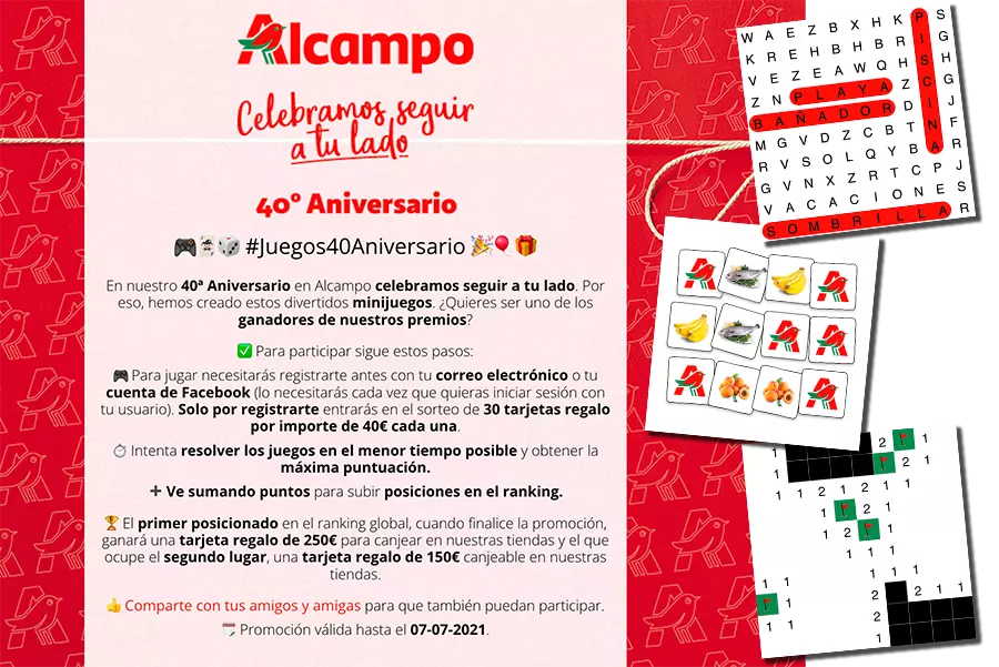 Company anniversary campaign: Alcampo Multigame Campaign