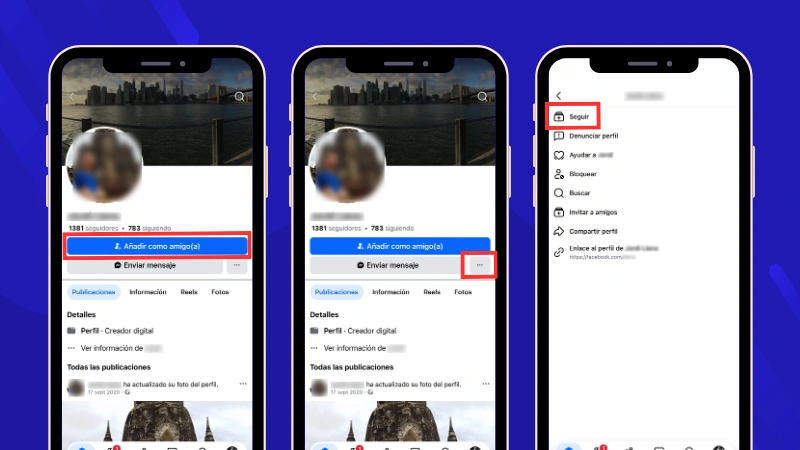 Cómo una persona puede seguirte en Facebook sin ser tu amiga