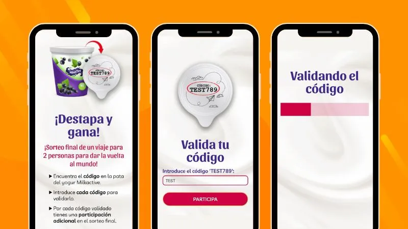 app sorteos con código para acceder