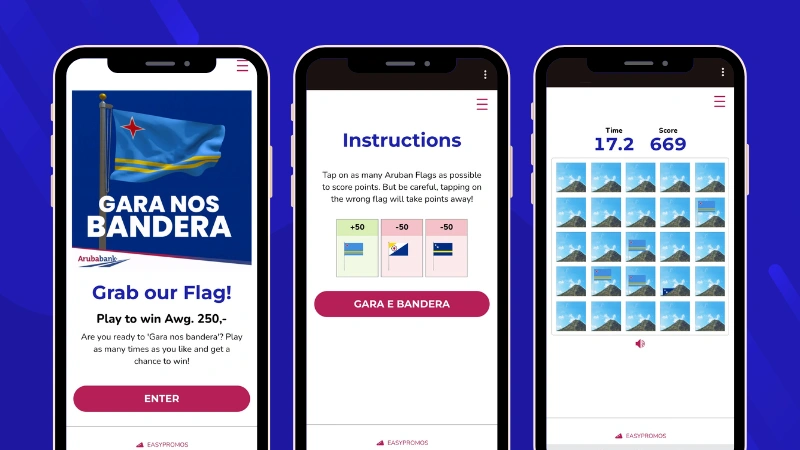 Aruba Bank Tap Tap game