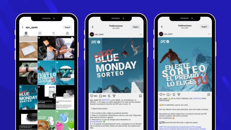 Instagram Blue Monday giveaway