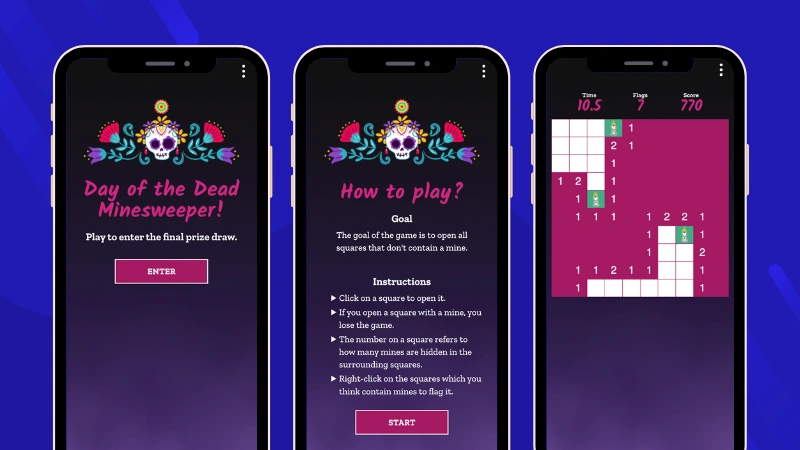 Day of the Dead Minesweeper game