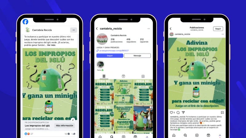 Social media games: match it social media posts