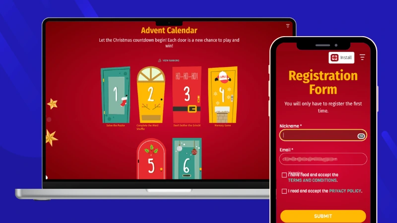 Multi-Game Advent Calendar demo by Easypromos