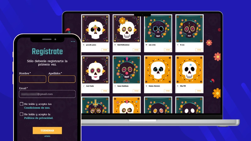 concurso de catrinas con votos