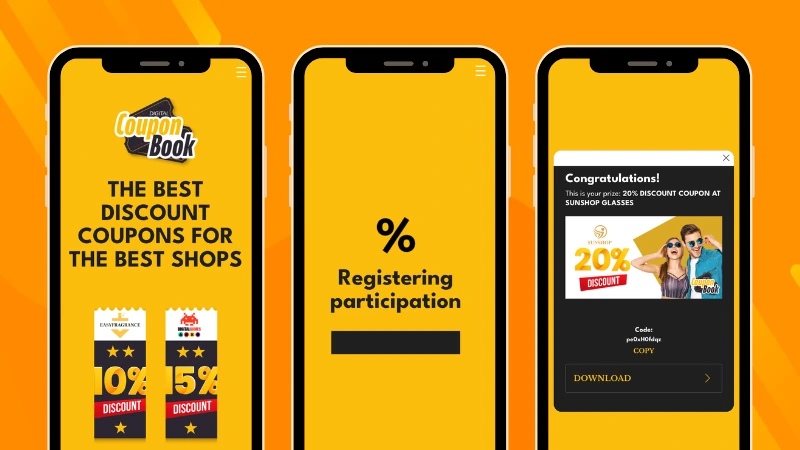 Example of a Digital Coupon Book for Shopping Malls