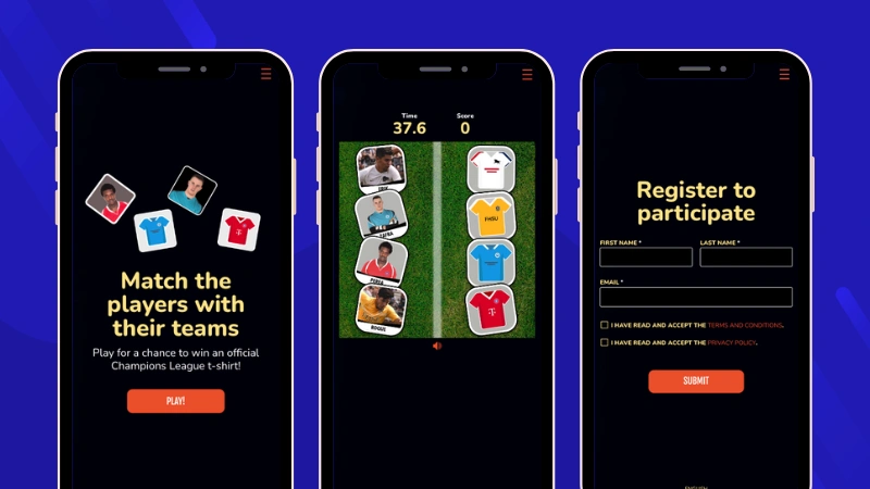 father's day contest idea: branded match it game