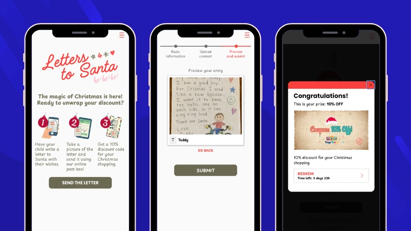Letters to Santa Photo Contest demo by Easypromos