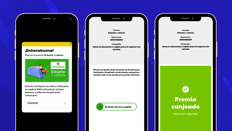 Sistema de validación y canjeo de premios de Easypromos
