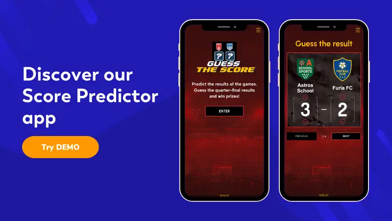Demo: Score Predictor for a Soccer Match
