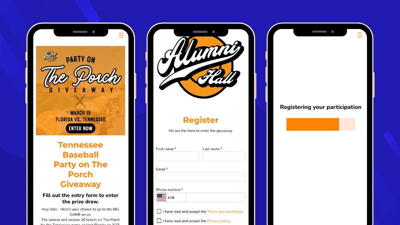 Ejemplos de sorteos con el objetivo de captación: el caso de Alumni Hall Tennessee