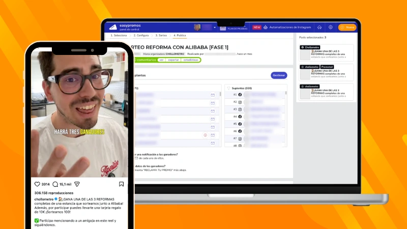 Ejemplo de sorteo en Facebook con post promocionados: Chollometro