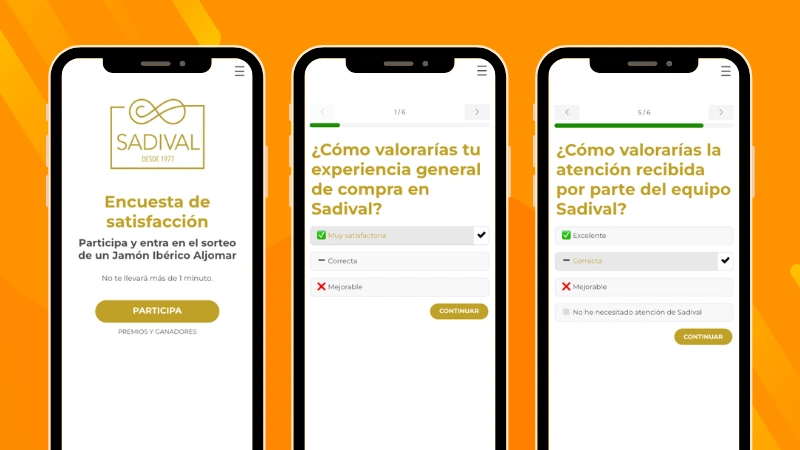 Ejemplo de encuesta para captar datos y conoce mejor a los clientes de Sadival
