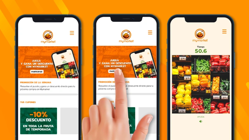 Ejemplo de cómo premiar a los socios del club de fidelización desde la app del supermercado