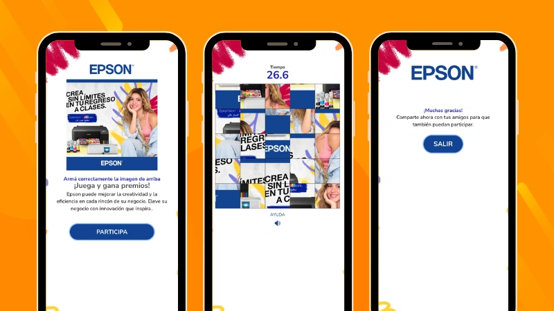 Puzzle online para lanzar una nueva colección: Epson