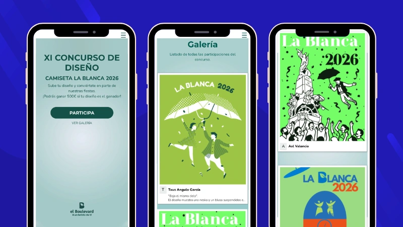 Ejemplo de unas votaciones online de centro comercial El Boulevard de Vitoria-Gasteiz