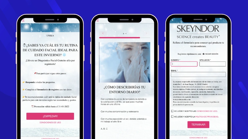 Encuesta sobre cuidado facial en invierno