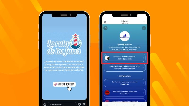 enlaces para hacer encuesta en Instagram