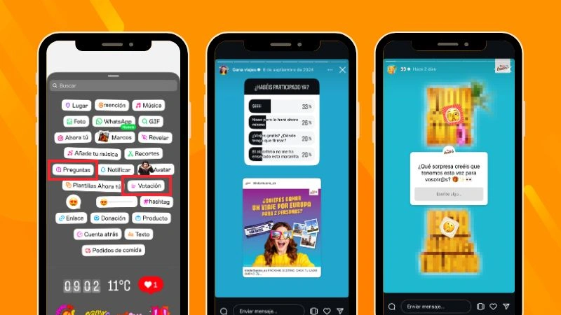 Encuesta rápida en Stories