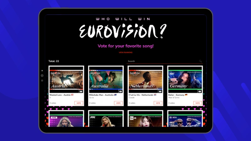 Eurovision Voting Contest