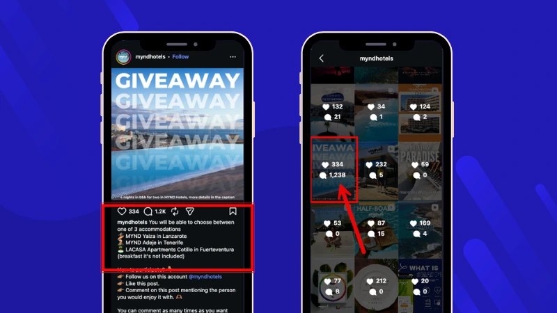 MYND Hotels Instagram Giveaway offering the winner a choice of three Canary Islands accommodations