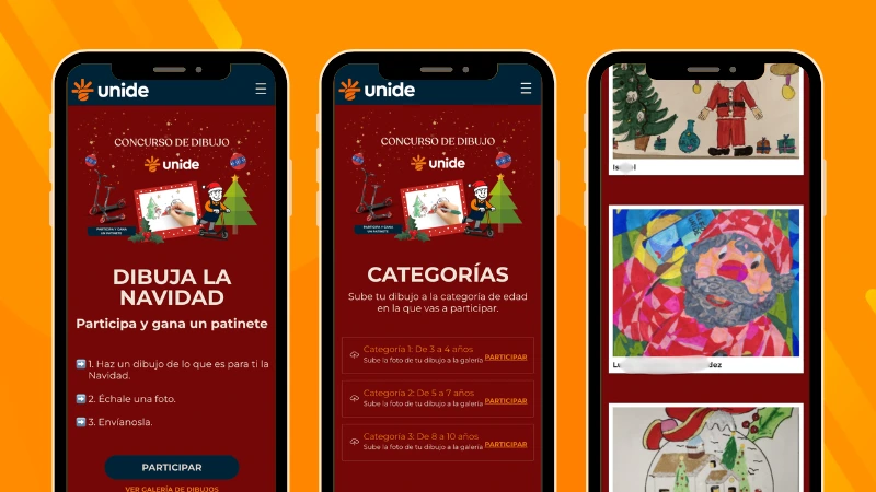 Example of Unide Christmas drawing photo contest