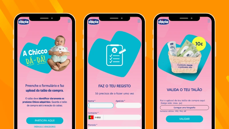 Example of the AI Receipt Validation promotion run by Chicco Portugal