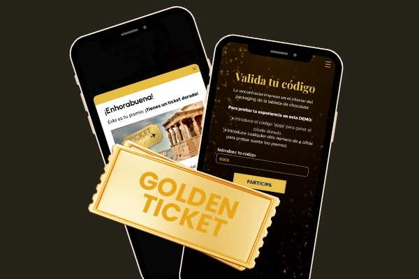 Promociones de Golden Ticket o billete dorado
