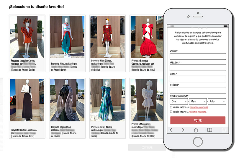 ejemplo de votaciones online del sector moda