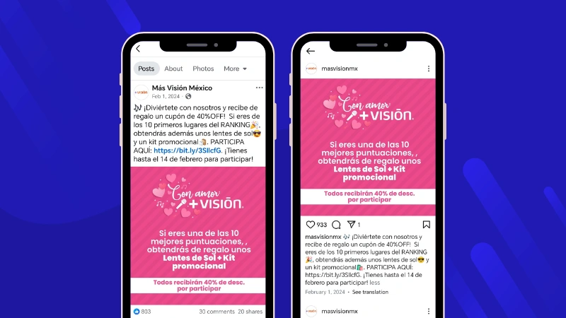 Word games social media posts