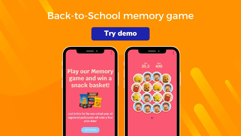 Back to School Memory Game DEMO